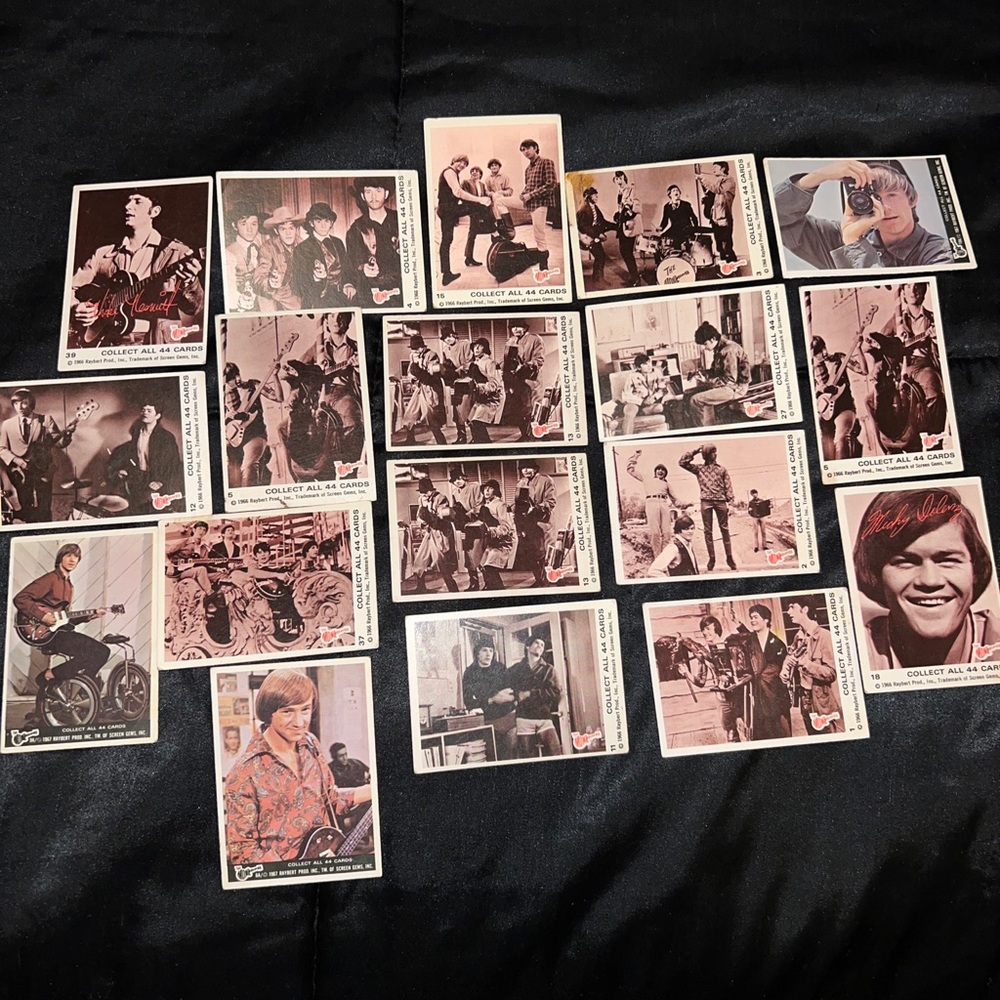 🔥1966 The Monkees Sepia Strater Set lot of 18 RARE VINTAGE VG